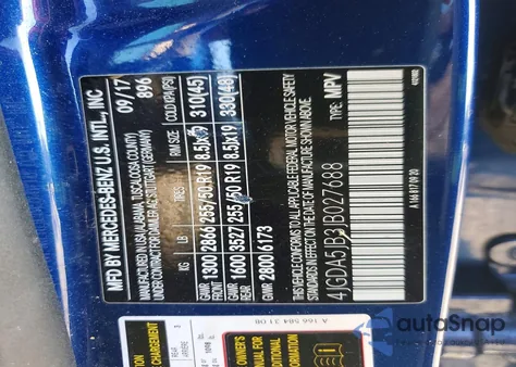 2018 Mercedes-Benz Gle 350 z USA, uszkodzony, nr VIN 4JGDA5JB3JB027688